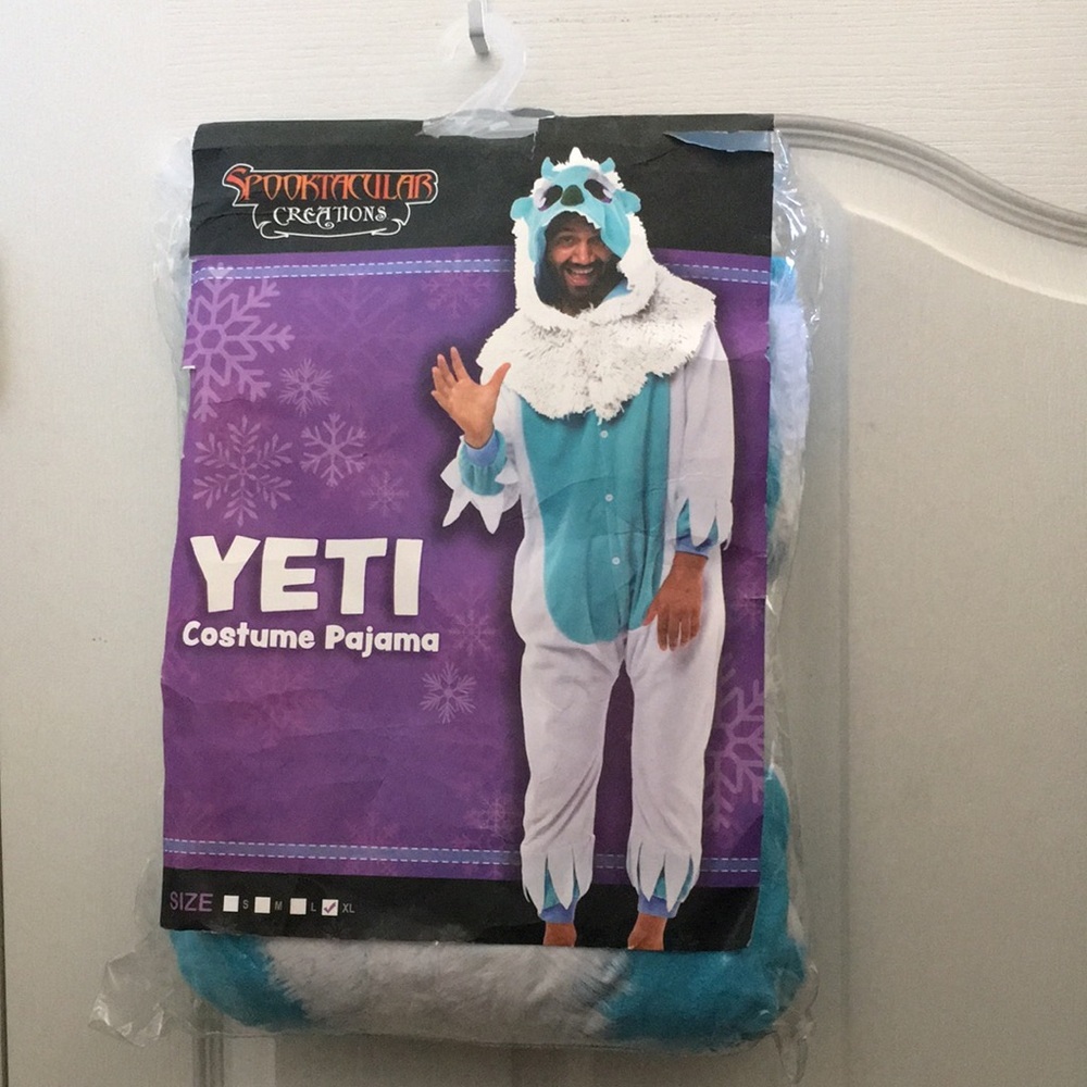 Nip Spooktacular Creations Yeti Onesie Costume Pajamas (XL)